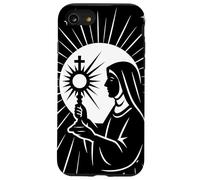 Sainte Claire d'Assise Saints Catholiques Eucharistie Coque pour iPhone SE (2020) / 7/8