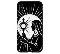 Sainte Claire d'Assise Saints Catholiques Eucharistie Coque pour iPhone XS Max