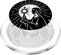 Sainte Claire d'Assise Saints Catholiques Eucharistie Monstrance PopSockets PopGrip pour MagSafe