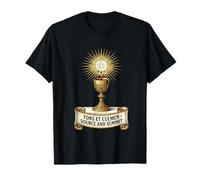 Sainte Communion Consécration Latine Messe Catholique T-Shirt