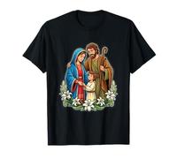 Sainte Famille. Jésus, Vierge Marie Et Saint Joseph T-Shirt