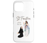 Sainte Faustine et la Miséricorde Divine Coque pour iPhone 16 Pro Max