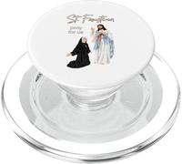 Sainte Faustine et la Miséricorde Divine PopSockets PopGrip pour MagSafe