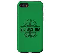 Sainte Faustine Pray for Us Croix catholique Coque pour iPhone SE (2020) / 7/8