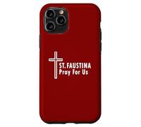 Sainte Faustine Pray for Us Divine Mercy Cross Coque pour iPhone 11 Pro