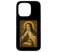 Sainte Icône catholique de Sainte Thérèse d'Avila Coque pour iPhone 15 Pro