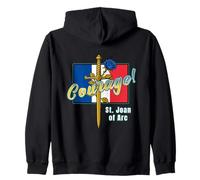 Sainte Jeanne d'arc Courageux Guerrier Foi Héroïne Sweat à Capuche