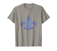 Sainte Jeanne d'Arc Fleur de Lys Bleu T-Shirt