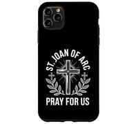 Sainte Jeanne d'arc Priez pour Nous Patronage Catholique Religieux Coque pour iPhone 11 Pro Max
