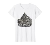 Sainte-Lucie Caraïbes Cadeau Vacances Sainte-Lucie T-Shirt Graphique avec Valeur