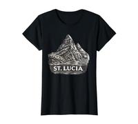 Sainte-Lucie Caraïbes Cadeau Vacances Sainte-Lucie T-Shirt Graphique avec Valeur