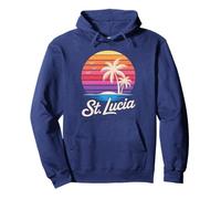 Sainte-Lucie Caraïbes Vacances Rétro années 80 Tropical Sweat à Capuche