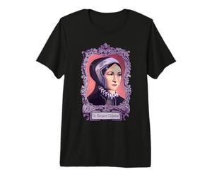 Sainte Marguerite Clitherow, Sainte Anglaise, Sainte catholique Britannique T-Shirt Haut de Gamme