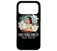 Sainte Maria Goretti Lis Saints Catholique Girls Pureté Coque pour iPhone 17 Pro Max