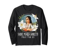 Sainte Maria Goretti Lis Saints Catholique Girls Pureté Manche Longue