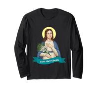 Sainte Maria Goretti Pureté Pure Vertue Catholique Saint Print Manche Longue