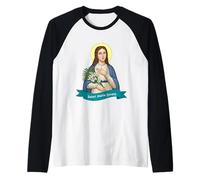 Sainte Maria Goretti Pureté Pure Vertue Catholique Saint Print Manche Raglan