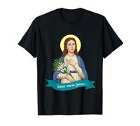 Sainte Maria Goretti Pureté Pure Vertue Catholique Saint Print T-Shirt