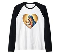 Sainte Marie avec bébé Jésus Christ Icône Santa Maria Panagia Manche Raglan