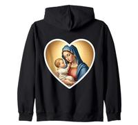 Sainte Marie avec bébé Jésus Christ Icône Santa Maria Panagia Sweat à Capuche