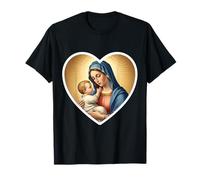 Sainte Marie avec bébé Jésus Christ Icône Santa Maria Panagia T-Shirt