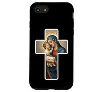 Sainte Marie avec bébé Jésus Christ Santa Maria Croix Icône Coque pour iPhone SE (2020) / 7/8