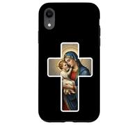 Sainte Marie avec bébé Jésus Christ Santa Maria Croix Icône Coque pour iPhone XR