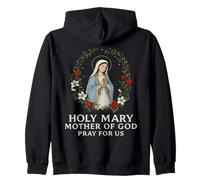 Sainte Marie Mère de Dieu Priez pour Nous Prière catholique Sweat à Capuche