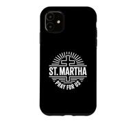 Sainte Marthe patronne de l'hospitalité Dévotion catholique Coque pour iPhone 11