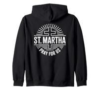 Sainte Marthe patronne de l'hospitalité Dévotion catholique Sweat à Capuche
