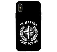 Sainte Marthe Pray For Us Dévotion chrétienne catholique Coque pour iPhone X/XS