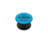 Sainte Marthe, priez pour Nous, patronne des cuisiniers PopSockets PopGrip Adhésif