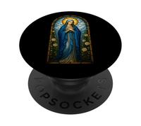 Sainte Mère Marie - Catholique PopSockets PopGrip Adhésif