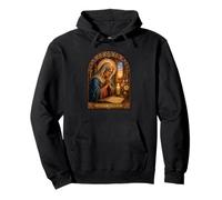 Sainte Monica Catholique Prière Gothique Cathédrale Icône Art Foi Sweat à Capuche