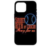 Sainte Rita de Cascia, Saint Patron du Baseball Coque pour iPhone 16 Pro Max
