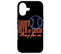 Sainte Rita de Cascia, Saint Patron du Baseball Coque pour iPhone 17
