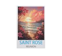 Sainte-Rose La Réunion，Puzzle 1000 Pièces en Bois Divertissement Puzzles Jouets Très Difficile Adulte Et Adolescent Casual Jigsaw Puzzle Puzzle（75x50cm）-FR48