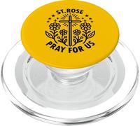 Sainte Rose Pray for Us Catholic Patron Saint PopSockets PopGrip pour MagSafe