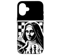 Sainte Thérèse d'Avila Catholique Patron Pièces d'échecs Coque pour iPhone 16
