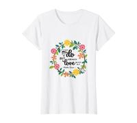 Sainte Thérèse de Calcutta Citation Religieuse T-Shirt Graphique avec Valeur, Femme, Blanc, S