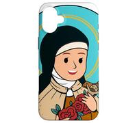 Sainte Thérèse de Lisieux Enfants Petite Fleur Catholique Sainte Âme Coque pour iPhone 16 Plus