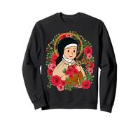 Sainte Thérèse de Lisieux Kids Petite Fleur Rose Catholique Sainte Sweatshirt