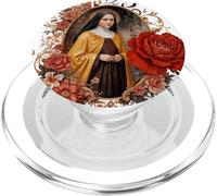 Sainte Thérèse de Lisieux Petite Fleur Saint Roses Art Catholique PopSockets PopGrip pour MagSafe