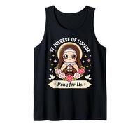 Sainte Thérèse de Lisieux Priez pour Nous Roses catholiques pour Enfants Débardeur