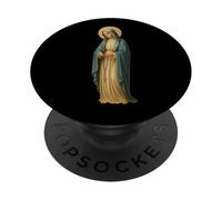 Sainte Vierge Catholique Mère Marie avec Rosaire PopSockets PopGrip Adhésif