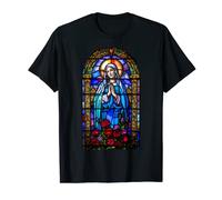 SAINTE VIERGE MARIE - Vitrail Sacré - Christianisme T-Shirt