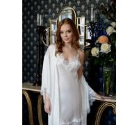 Sainted Sisters Sainted Sister Silk Basic White Chemise