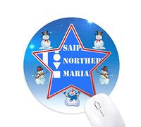 saipan northern mariana bonhomme de neige, tapis de souris série star mat
