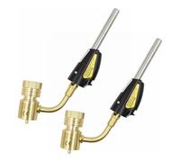 Saipart Lot de 2 embouts de torche compatibles avec le gaz MAP-Pro/LP, auto-éclairage pour propane, carte, gaz pour soudure, brasage, plomberie, soudage.