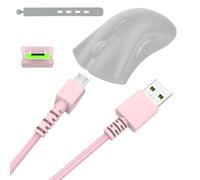 Saipomor Câble de chargement USB de rechange pour souris Razer Viper Ultimate, Naga Pro, DeathAdder V2 Pro, Basilisk Ultimate, Mamba Wireless, Firefly HyperFlux (rose)